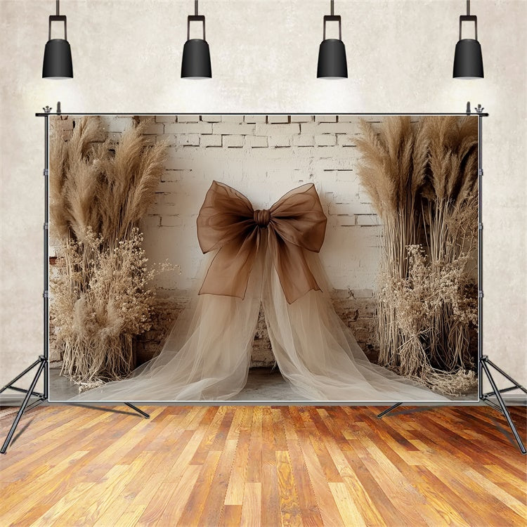 Toile de fond bohème Drapé Terreux Pampas CSH57-295