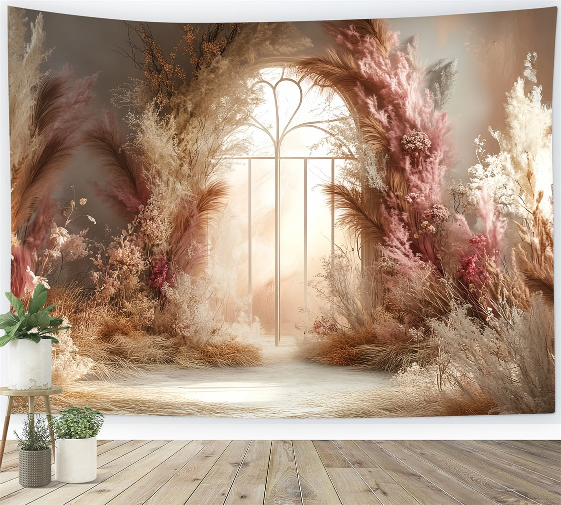 Toile de fond photo bohème Arche Floraison Enchantée CSH57-302