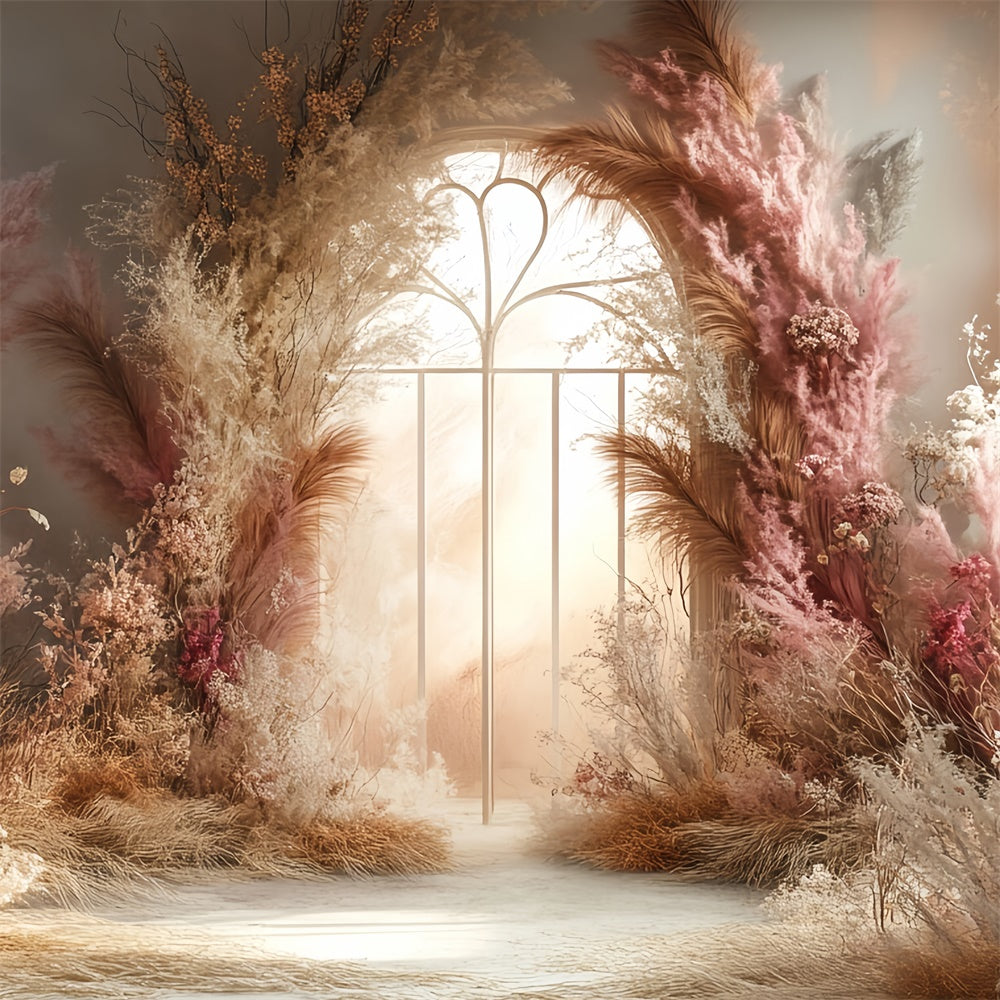 Toile de fond photo bohème Arche Floraison Enchantée CSH57-302