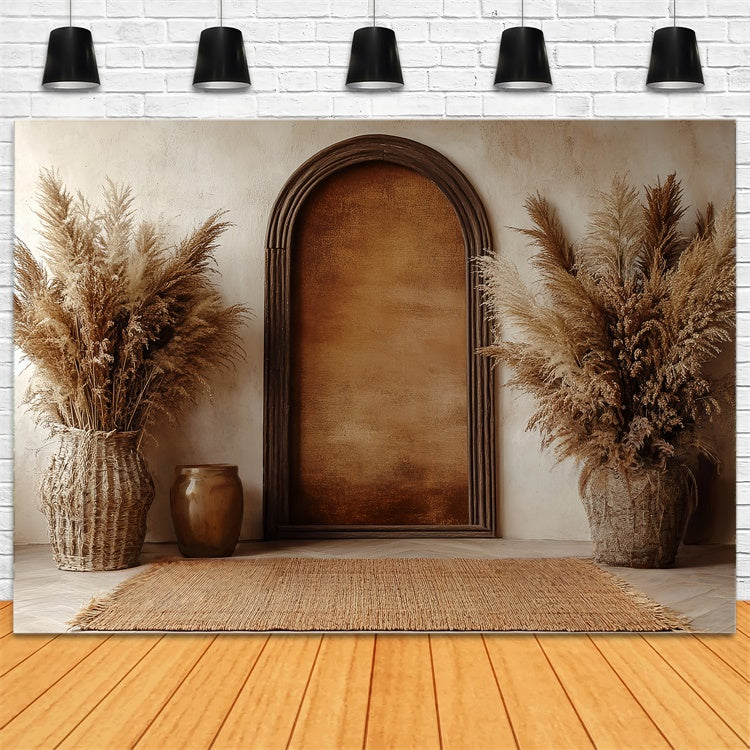 Toile de fond bohème Scène Arche Pampas Photographie CSH57-305