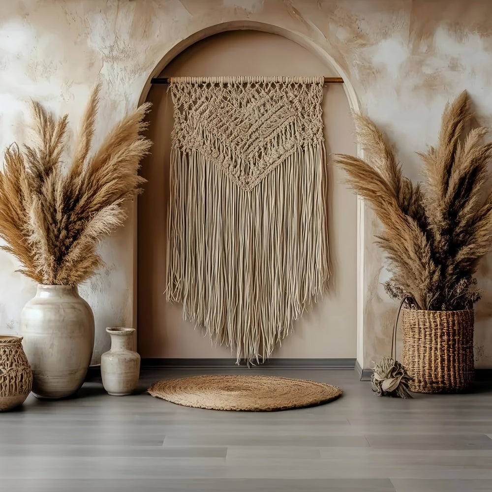 Toile de fond photo bohème Coin Macramé Arche Bohème CSH57-308