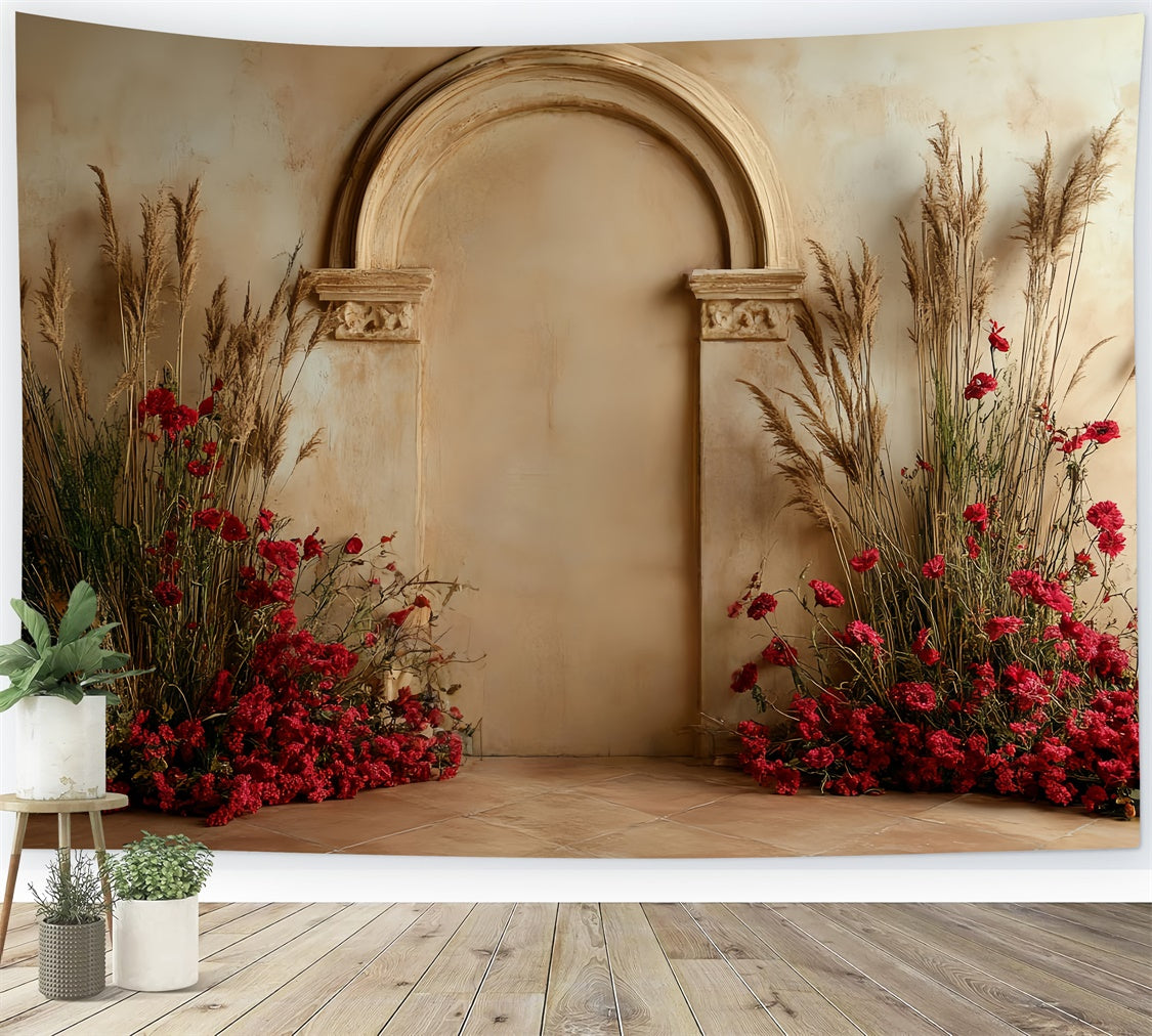 Toile de fond photo bohème Arche Jardin Vibrant CSH57-310