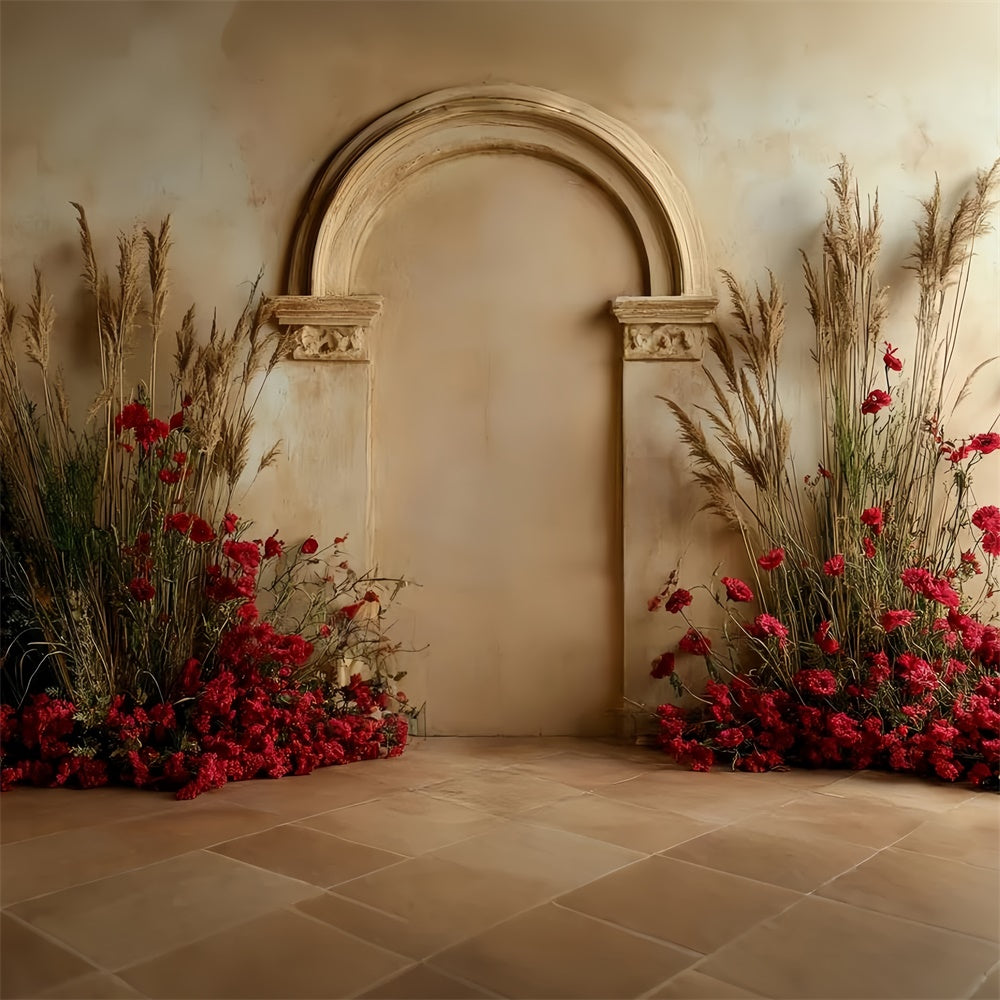 Toile de fond photo bohème Arche Jardin Vibrant CSH57-310