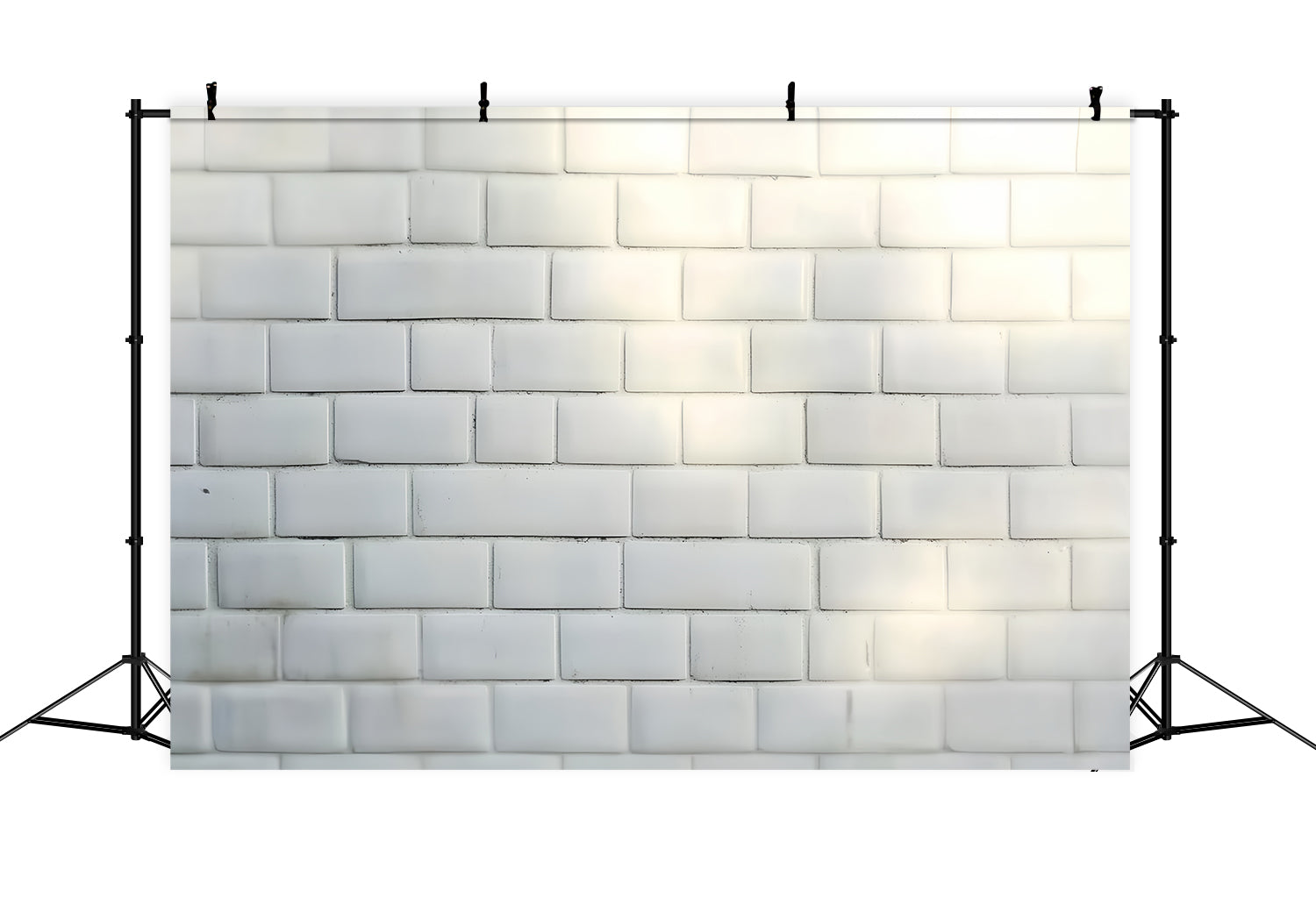 Toile de Fond Mur Brique Blanche Brique Mate Minimaliste Photo de Tête CSH57-6