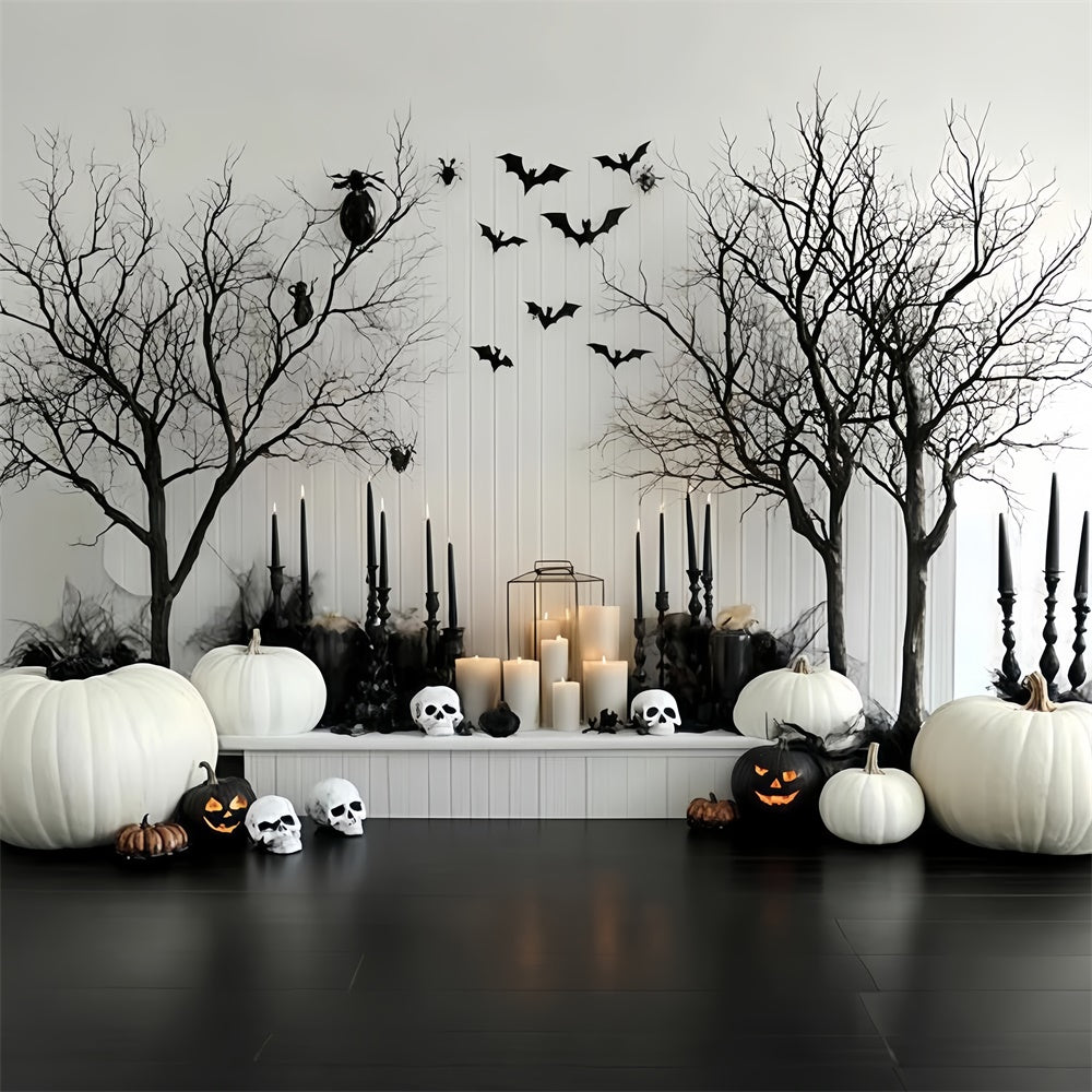 Toile de fond Photo Halloween Chauves-Souris Bougies Malédictions CSH57-69