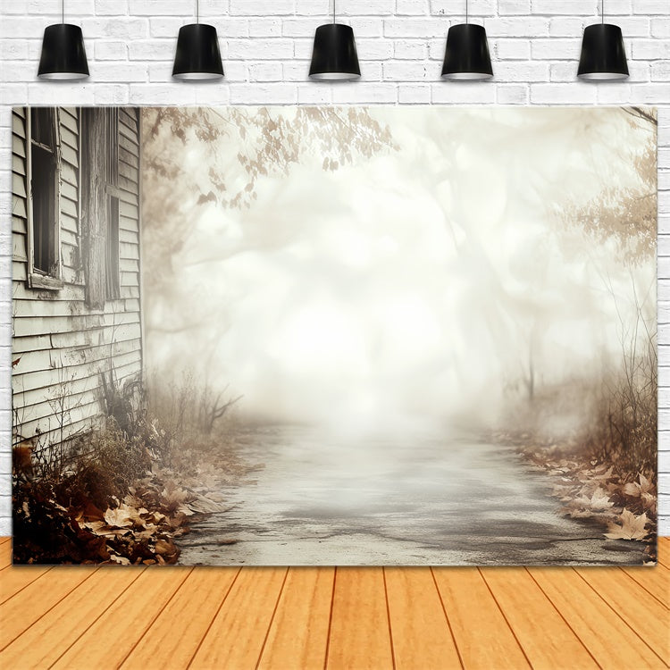 Toile de fond Photo Halloween Sentier Chalet Abandonné CSH57-77
