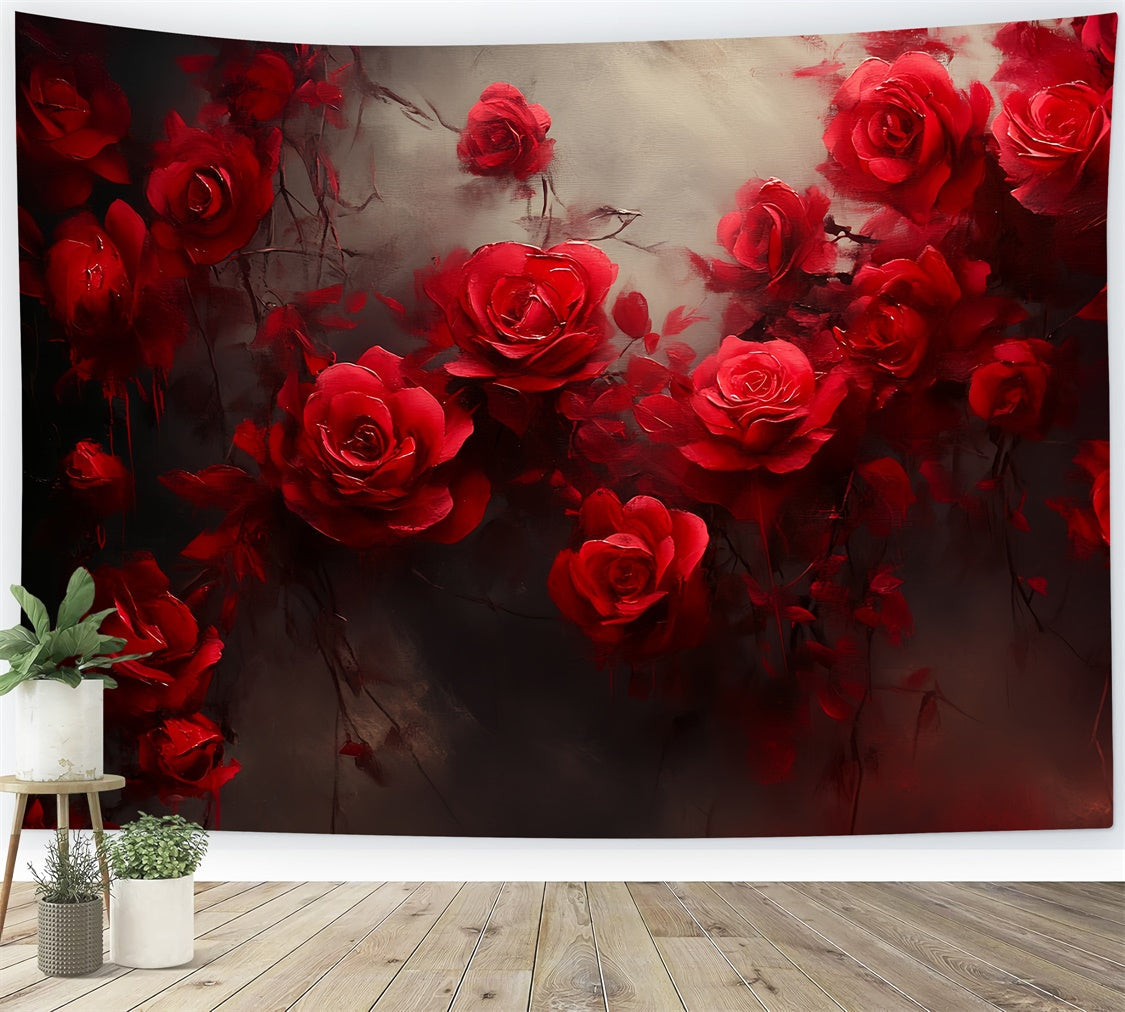 Toile de fond Vintage Élégance Fanée Florale CSH57-87