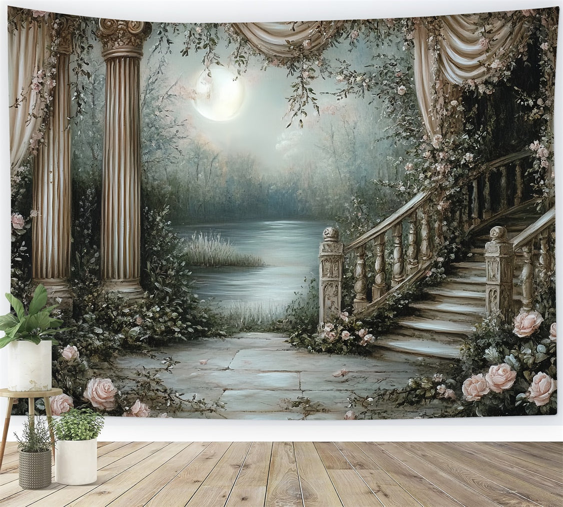 Toile de fond Vintage Jardin Enchanté Clair Lune CSH57-95
