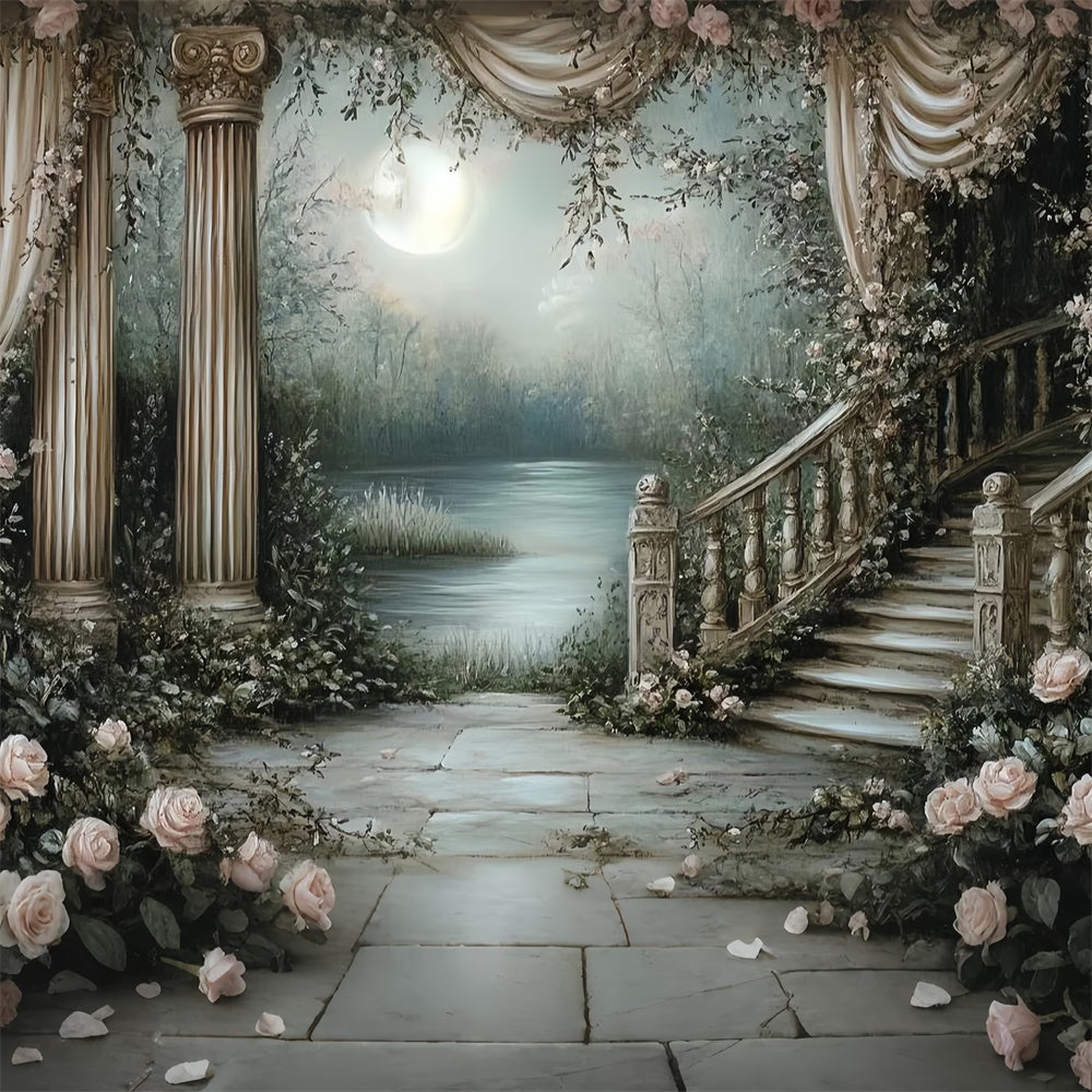 Toile de fond Vintage Jardin Enchanté Clair Lune CSH57-95