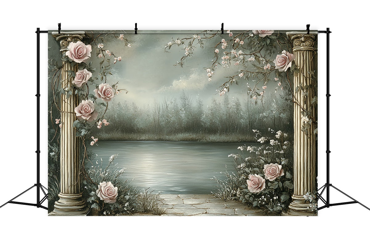 Toile de fond Vintage Photo Rêves Pétale Lacustre CSH57-96