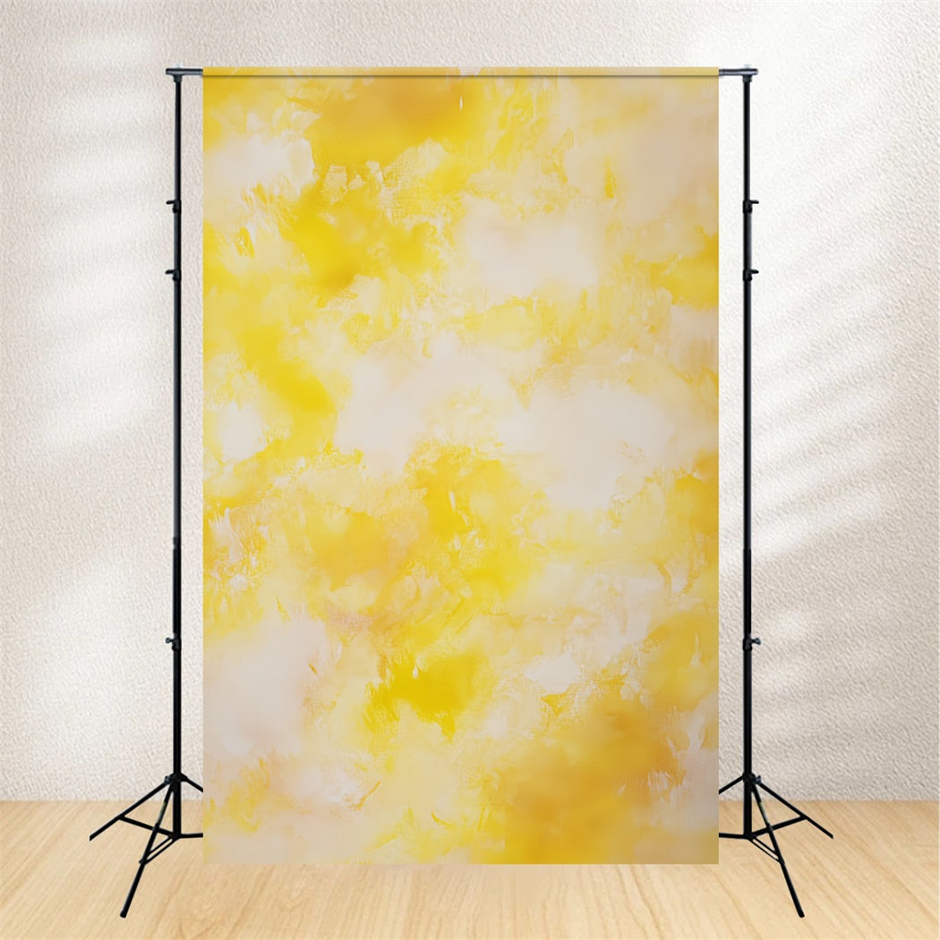 Toile de fond Abstrait Traits Nuage Jaune Doux CSH58-164