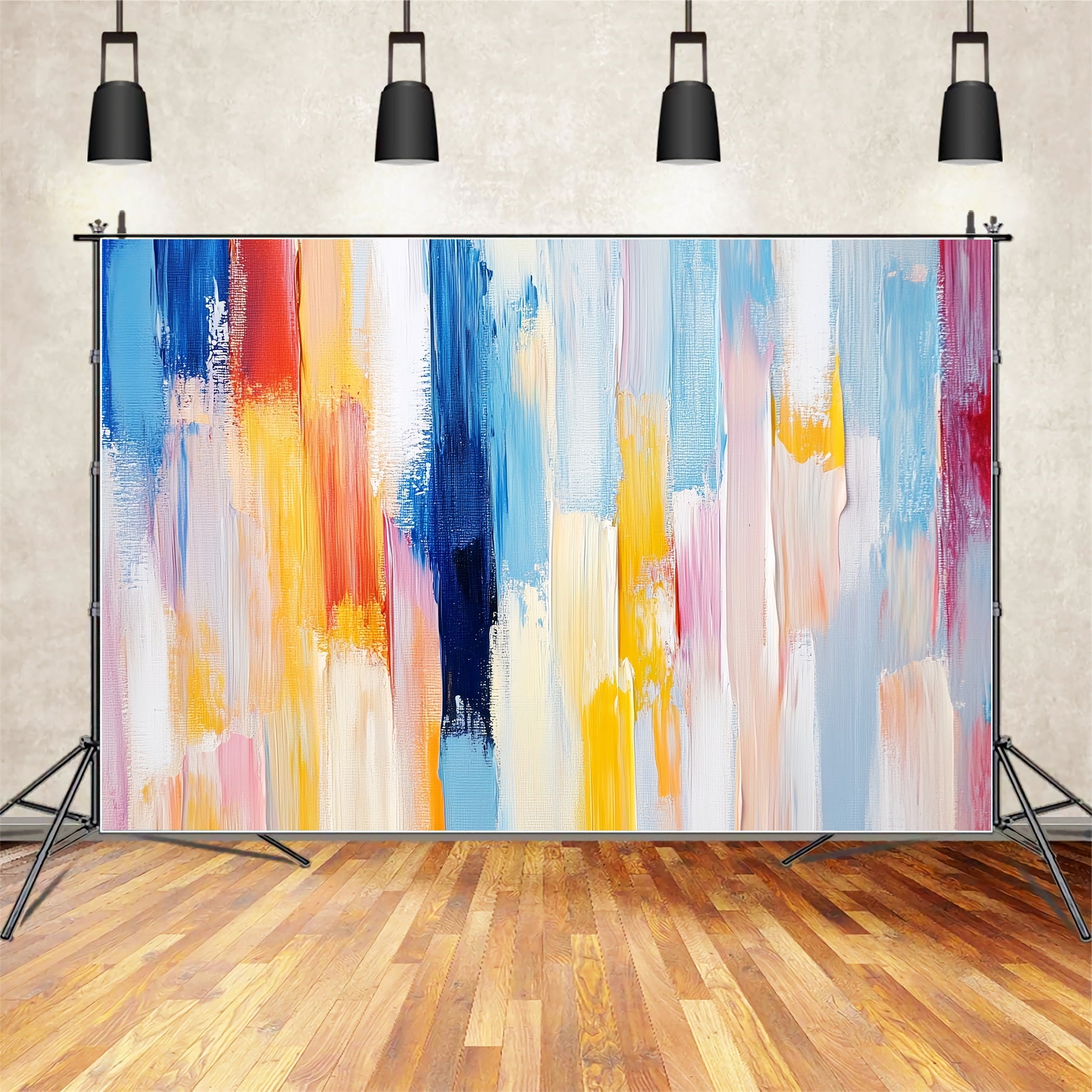 Toile de fond Abstrait Traits Pinceau Explosion Couleurs Photographie CSH58-190