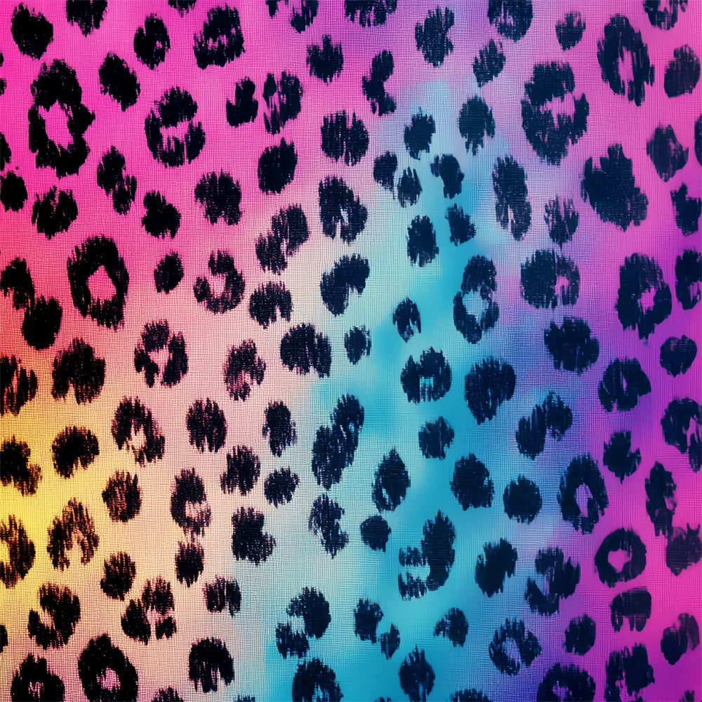 Toile de fond Abstrait Motif Léopard Arc-en-Ciel Photographie CSH58-192