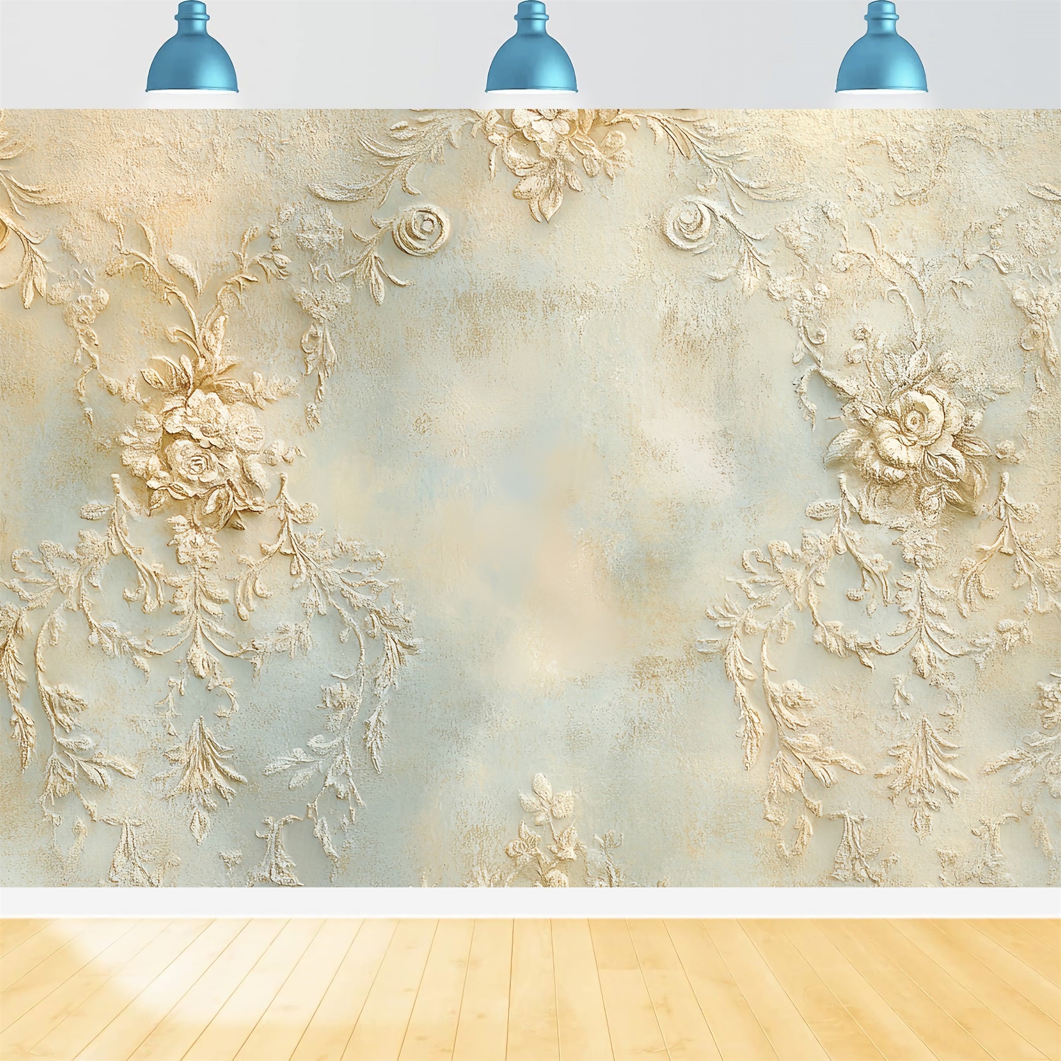 Toile de fond Abstrait Motif Floral Gaufré Élégant CSH58-200