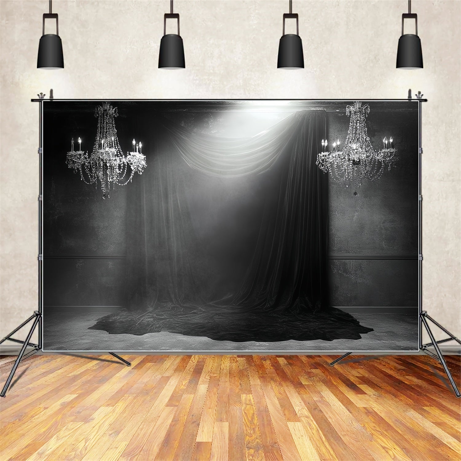 Fond Studio Halloween Velours Foncé Lustre Tentures CSH58-76