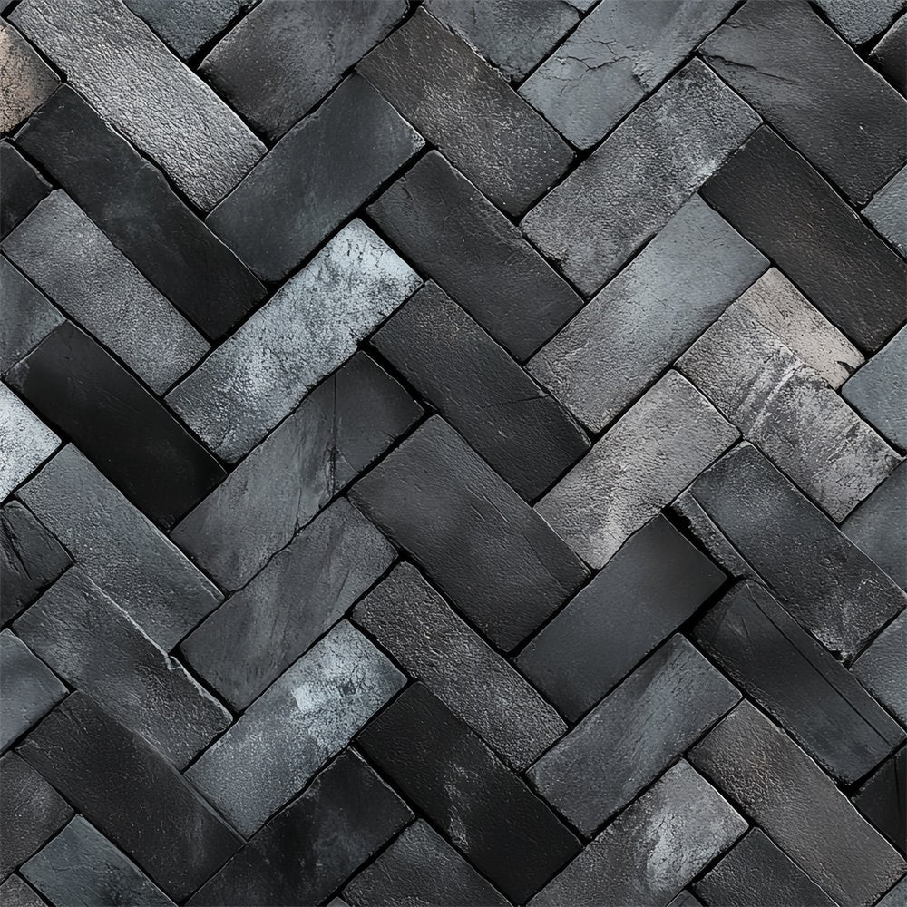 Toile de fond Photo Mur de Brique Motif Pierre Chevron CSH6-145