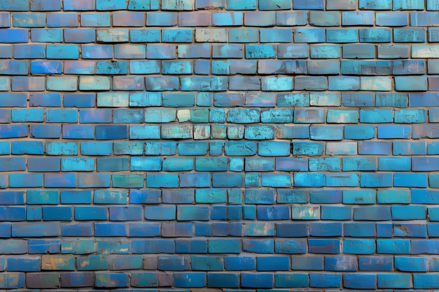 Toile de fond Mur de Brique Bleu Usé Rêveur CSH6-147
