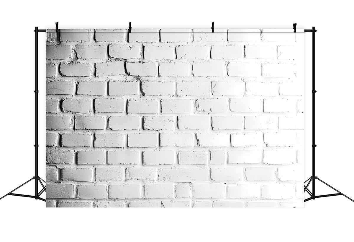 Toile de fond Mur de Brique Blanche Studio Classique CSH6-154