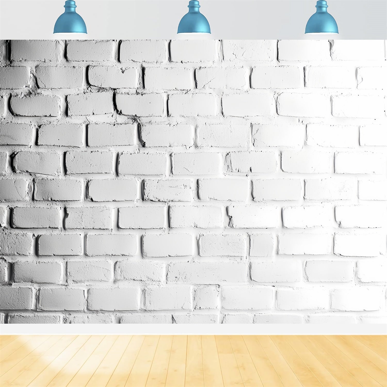 Toile de fond Mur de Brique Blanche Studio Classique CSH6-154