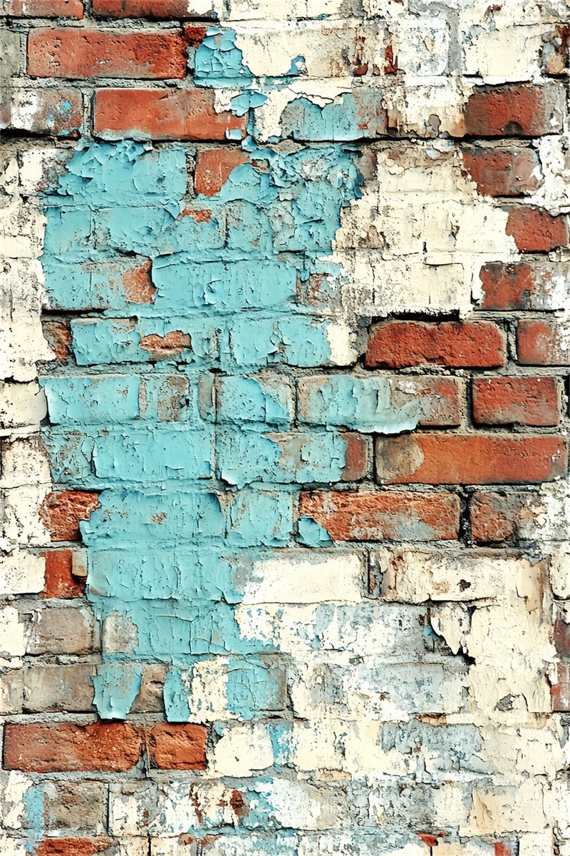 Toile de fond Brique Texture Bleue Urbaine Vieillie CSH6-155