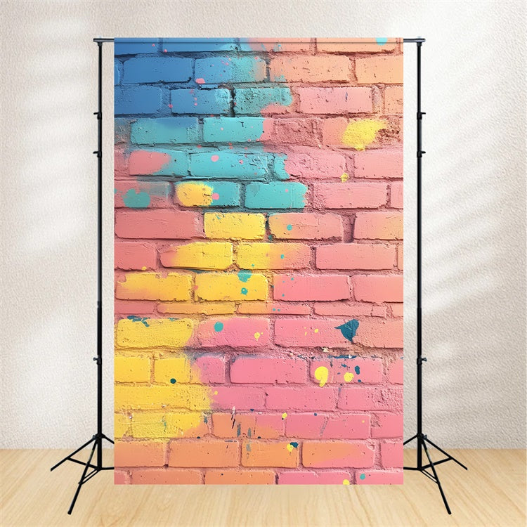 Toile de fond Mur de Brique Doodles Rêveurs Bonbons Pop CSH6-159