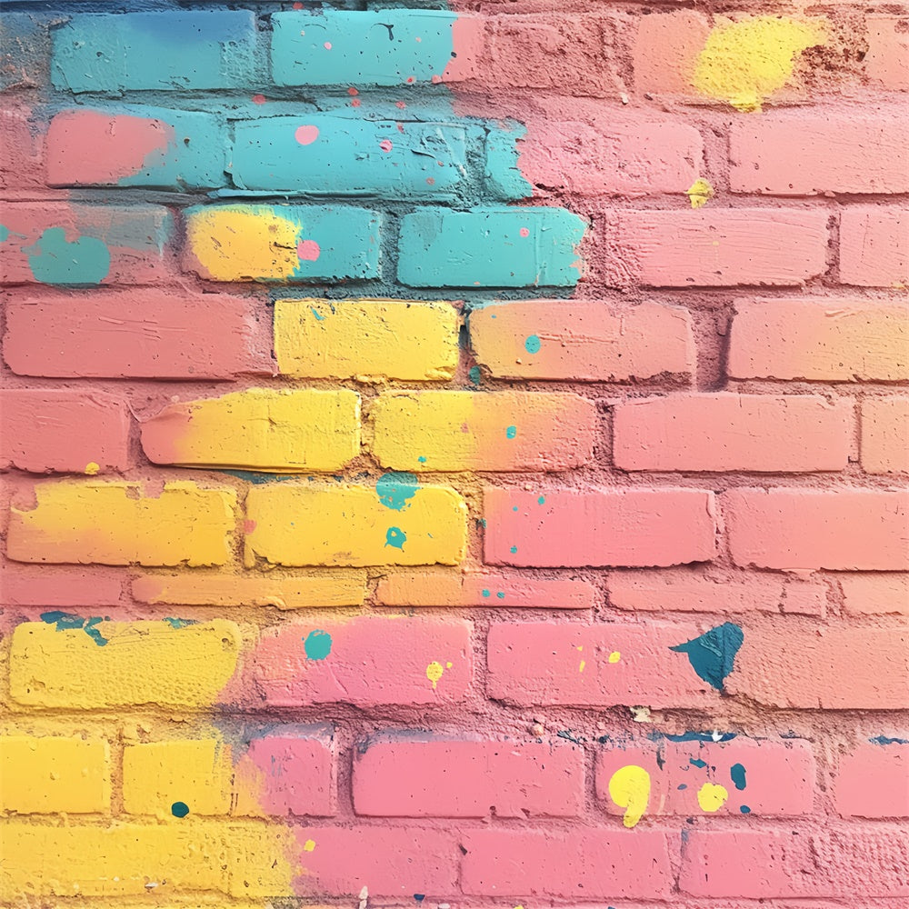 Toile de fond Mur de Brique Doodles Rêveurs Bonbons Pop CSH6-159