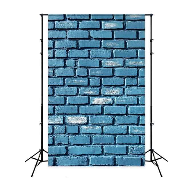 Toile de fond Photo Mur de Brique Indigo Fané de Rue CSH6-160