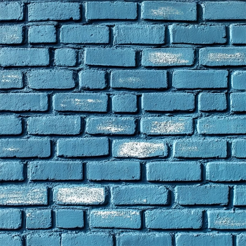 Toile de fond Photo Mur de Brique Indigo Fané de Rue CSH6-160