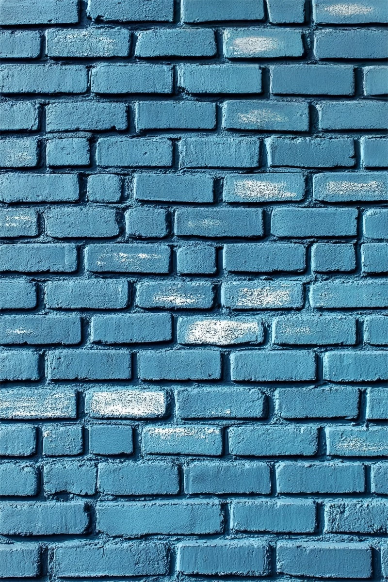 Toile de fond Photo Mur de Brique Indigo Fané de Rue CSH6-160