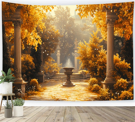 Toile de fond Photo Automne Cour Royale d’Automne CSH6-186