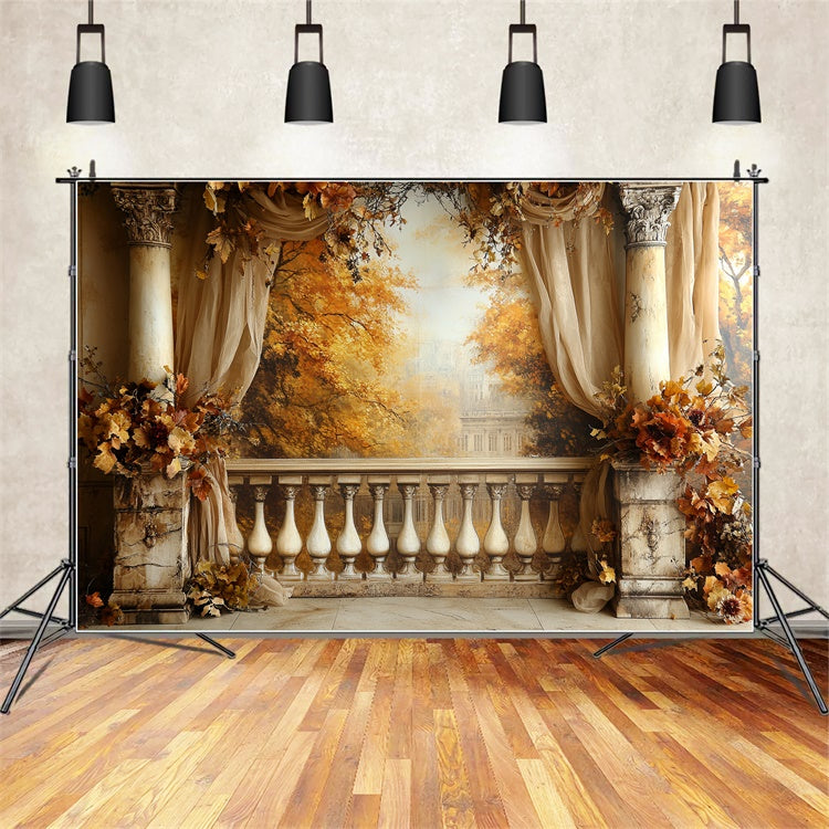 Toile de fond Photo Automne Élégance Balcon Vintage CSH6-187