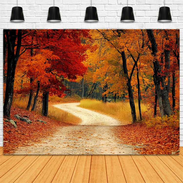 Toile de fond Automne Sentier Rustique dans les Séquoias CSH6-193