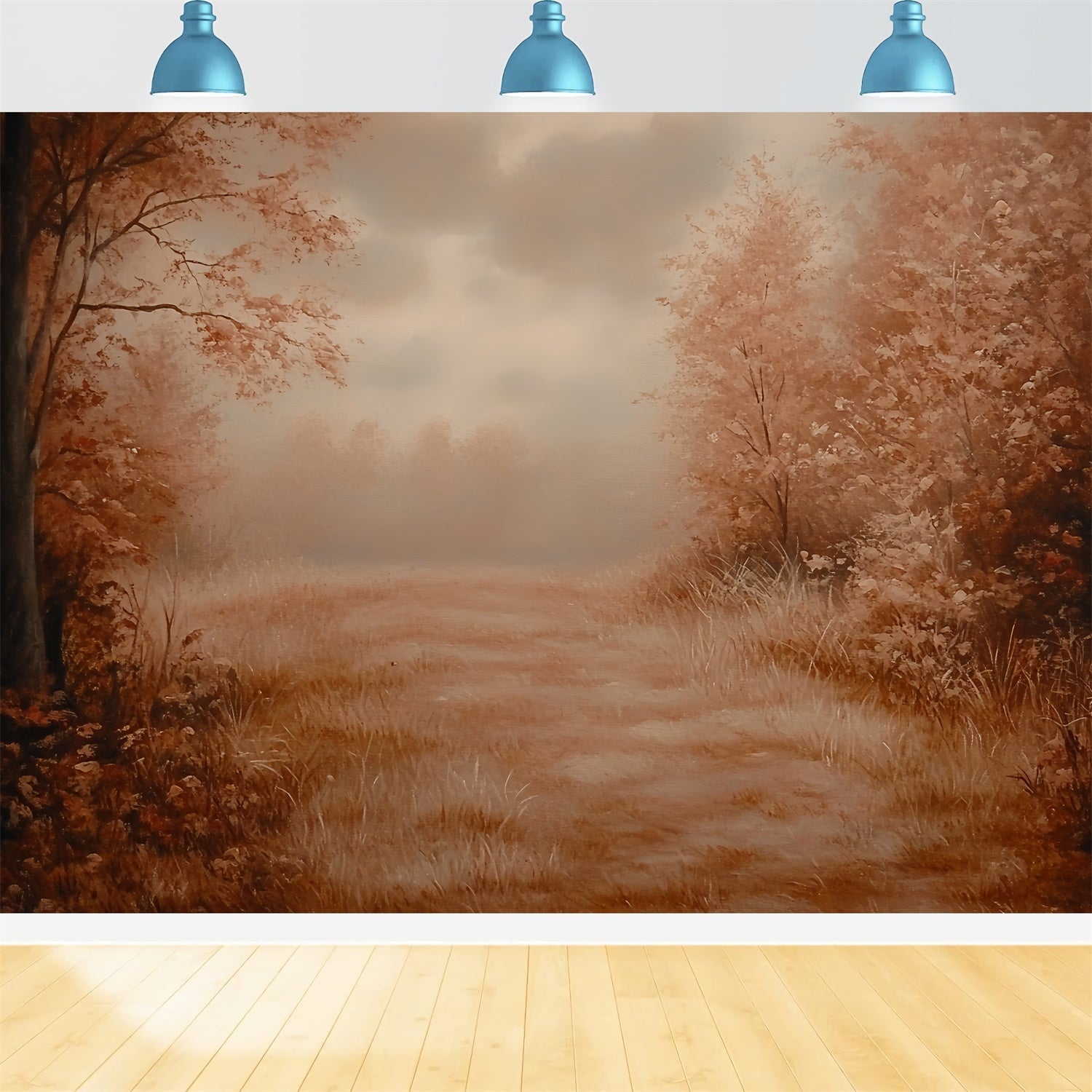 Toile de fond Photo Automne Forêt Sépia et Rêverie CSH6-204