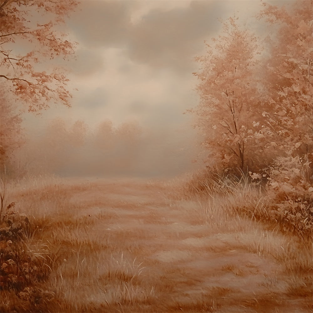 Toile de fond Photo Automne Forêt Sépia et Rêverie CSH6-204