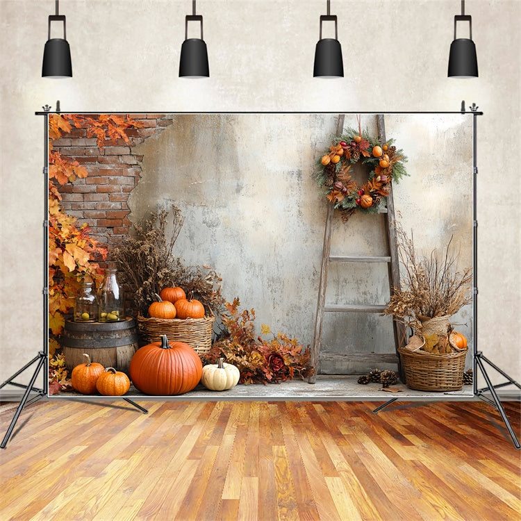 Toile de fond Photo Automne Coin Récolte Rustique CSH6-219