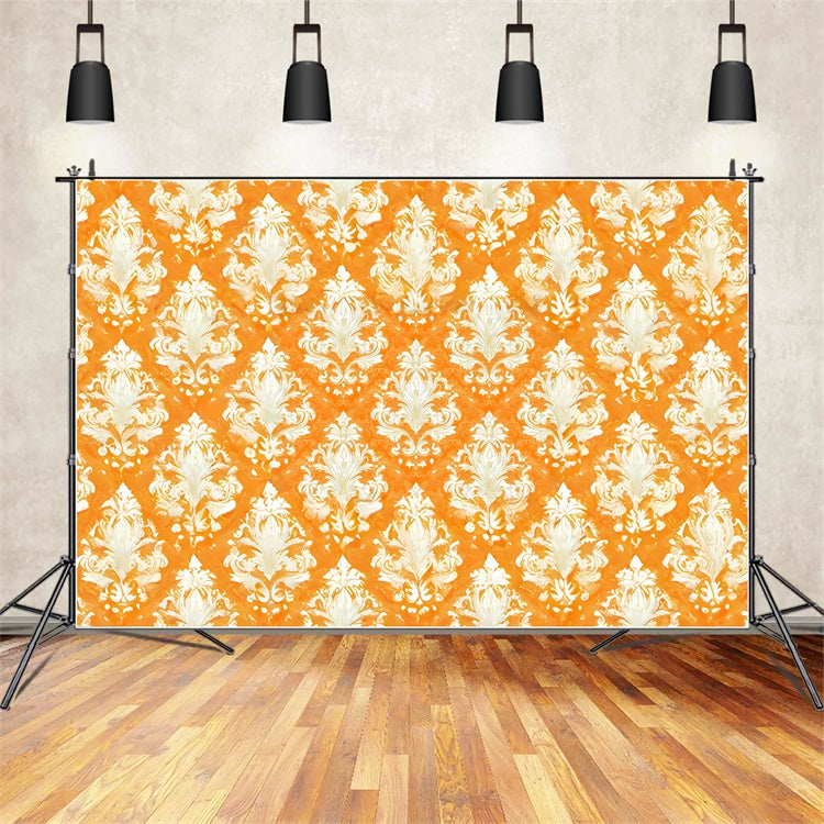 Toile de fond Photo Automne Motif Damassé Vintage CSH6-223