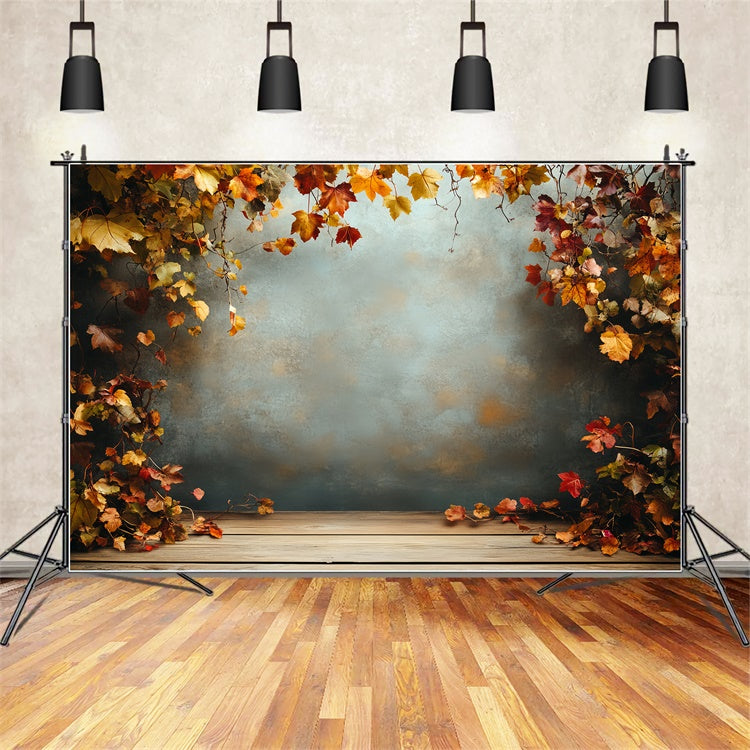 Toile de fond Déco Automne Mur Rustique d’Automne CSH6-227