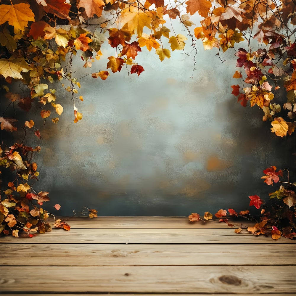 Toile de fond Déco Automne Mur Rustique d’Automne CSH6-227