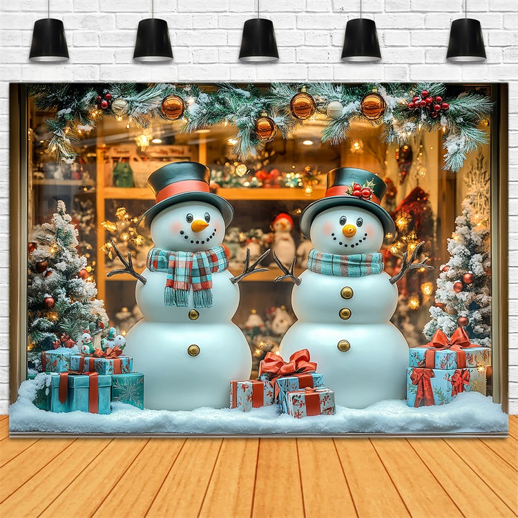 Toile de fond Noël Bonhomme de Neige Amusant CSH6-268