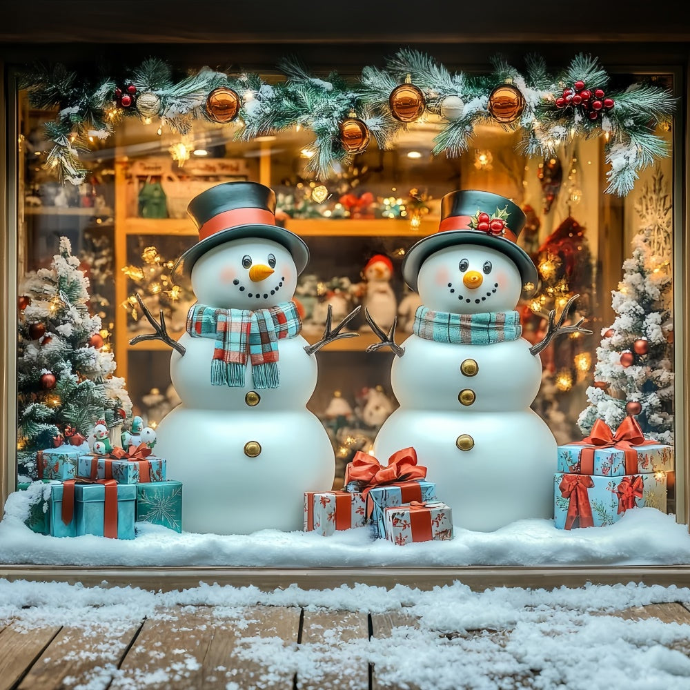 Toile de fond Noël Bonhomme de Neige Amusant CSH6-268