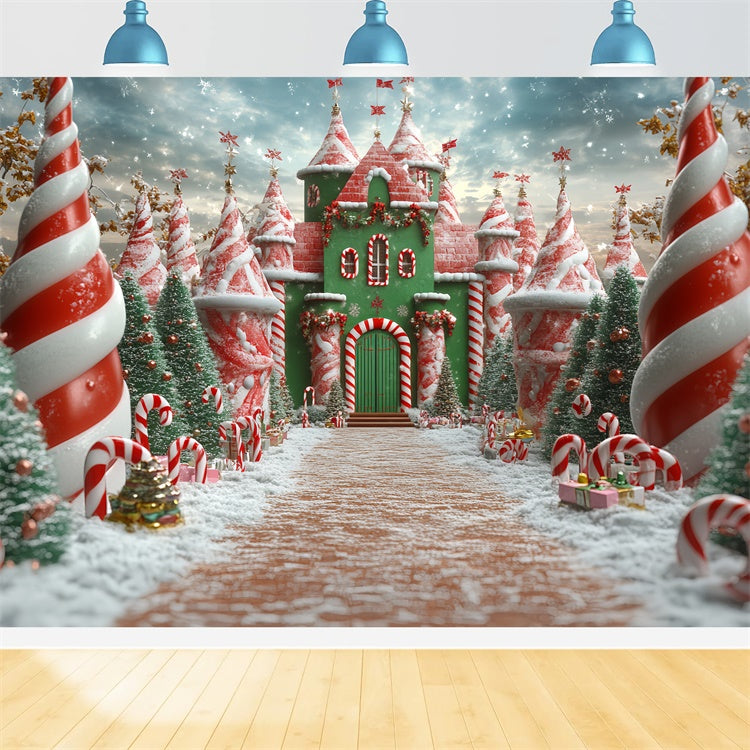 Toile de fond photo Noël Royaume de Sucre d’Orge CSH6-287