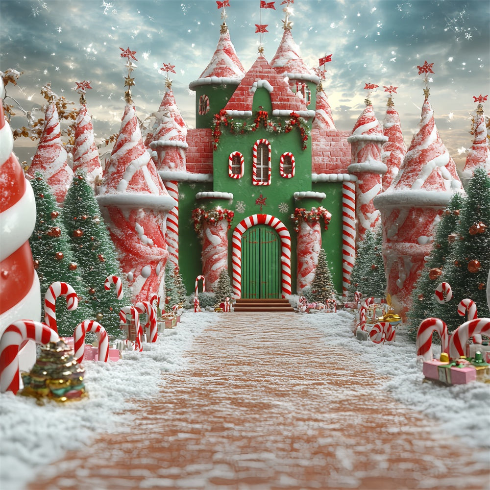 Toile de fond photo Noël Royaume de Sucre d’Orge CSH6-287