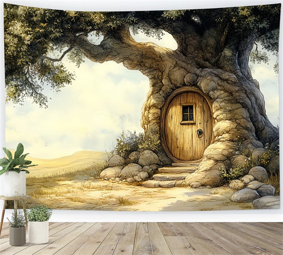 Toile de fond Photo Gâteau Smash Porte de Cabane Enchantée CSH6-296