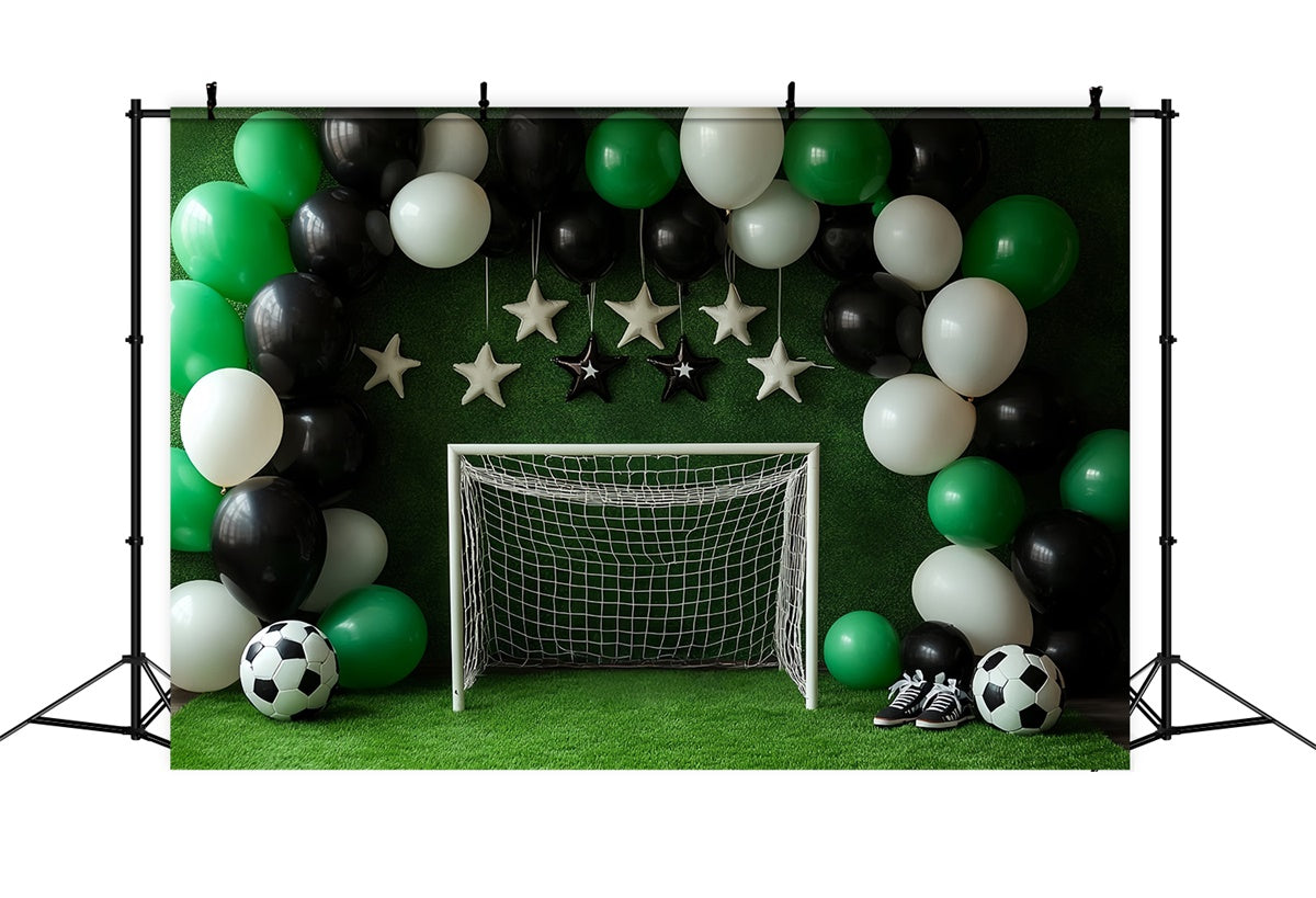 Toile de fond Cake Smash Garçon Fête Football Star CSH6-301