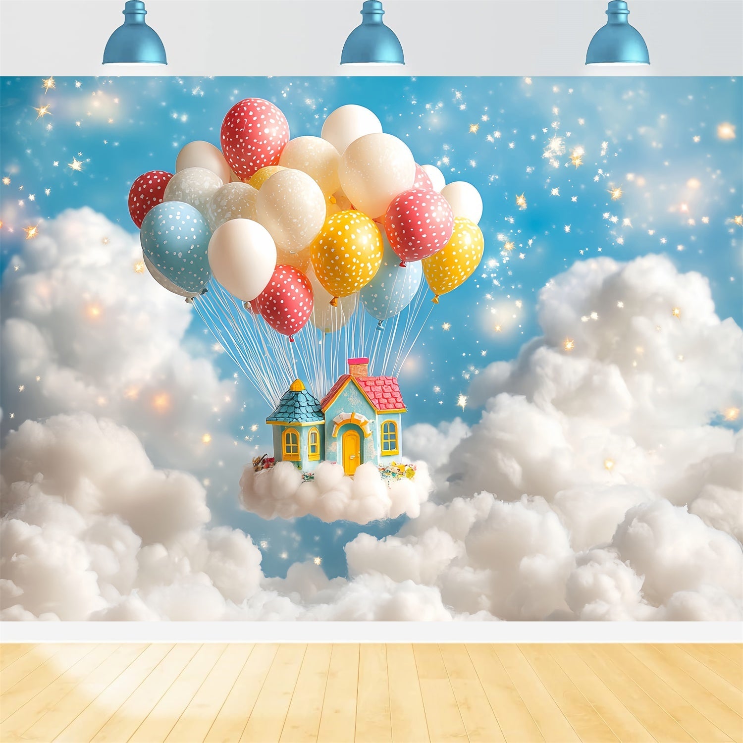 Toile de fond Photo Gâteau Smash Nuage Ballon Fantaisie CSH6-306
