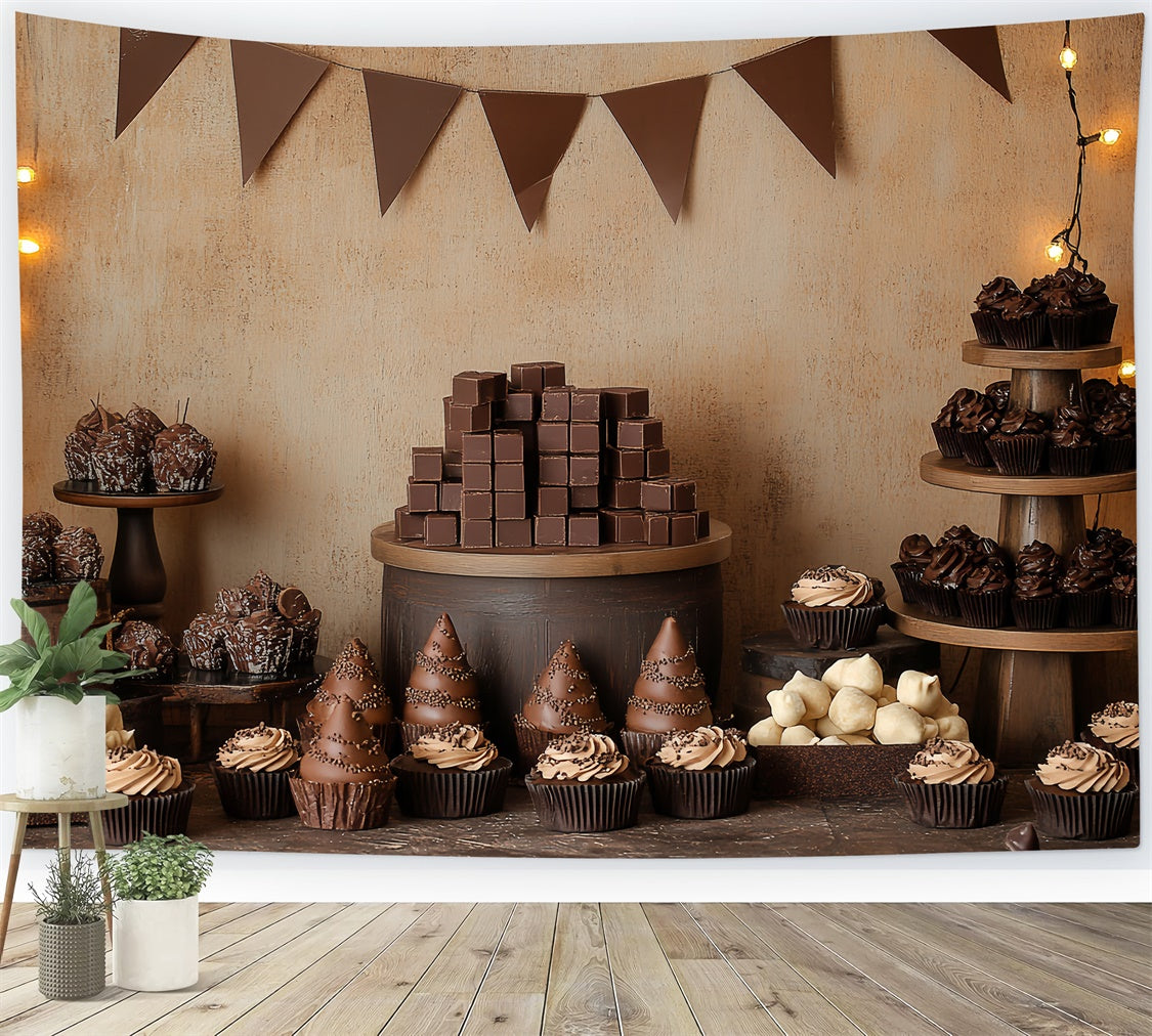 Toile de fond Cake Smash Délice Chocolat Gâteau CSH6-312