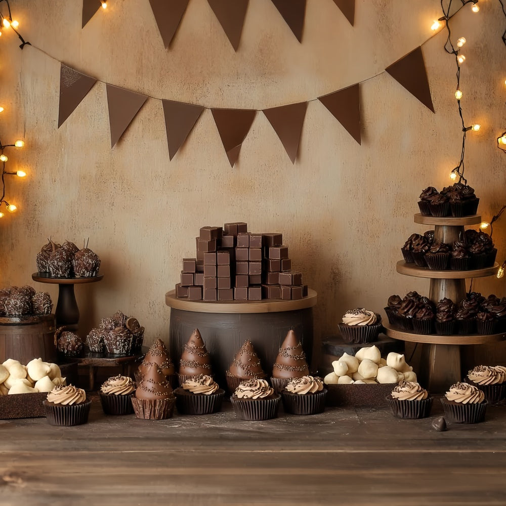 Toile de fond Cake Smash Délice Chocolat Gâteau CSH6-312