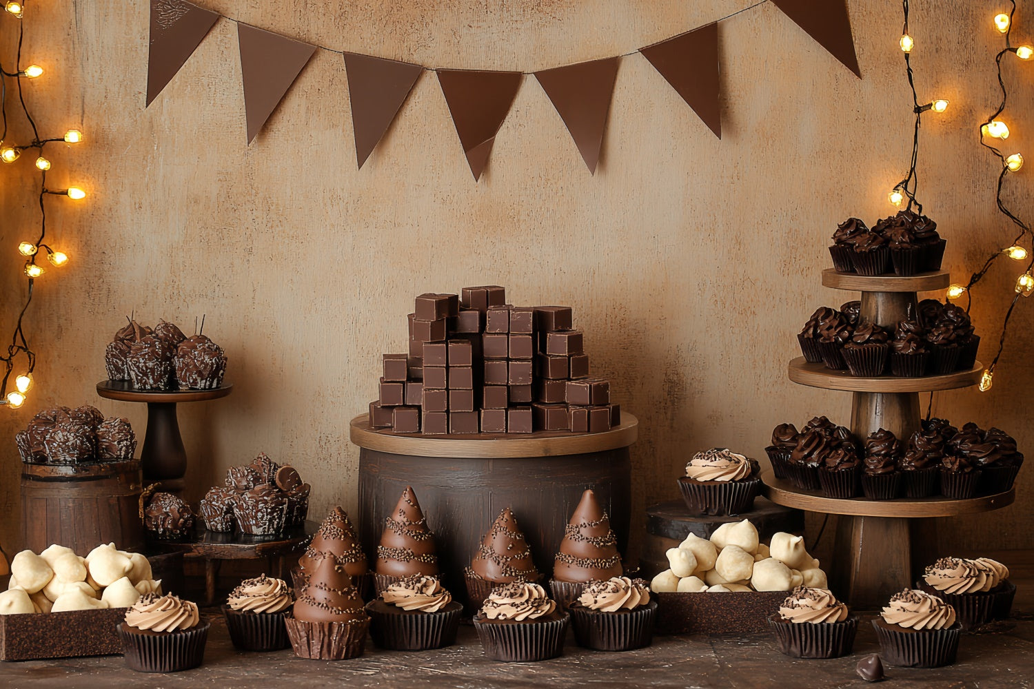 Toile de fond Cake Smash Délice Chocolat Gâteau CSH6-312