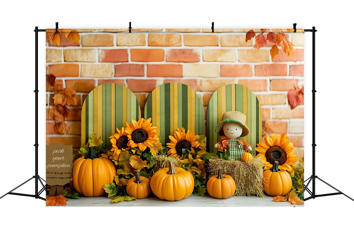 Toile de fond Photo Anniversaire Bébé Fleurs d’Automne Rustique CSH6-316