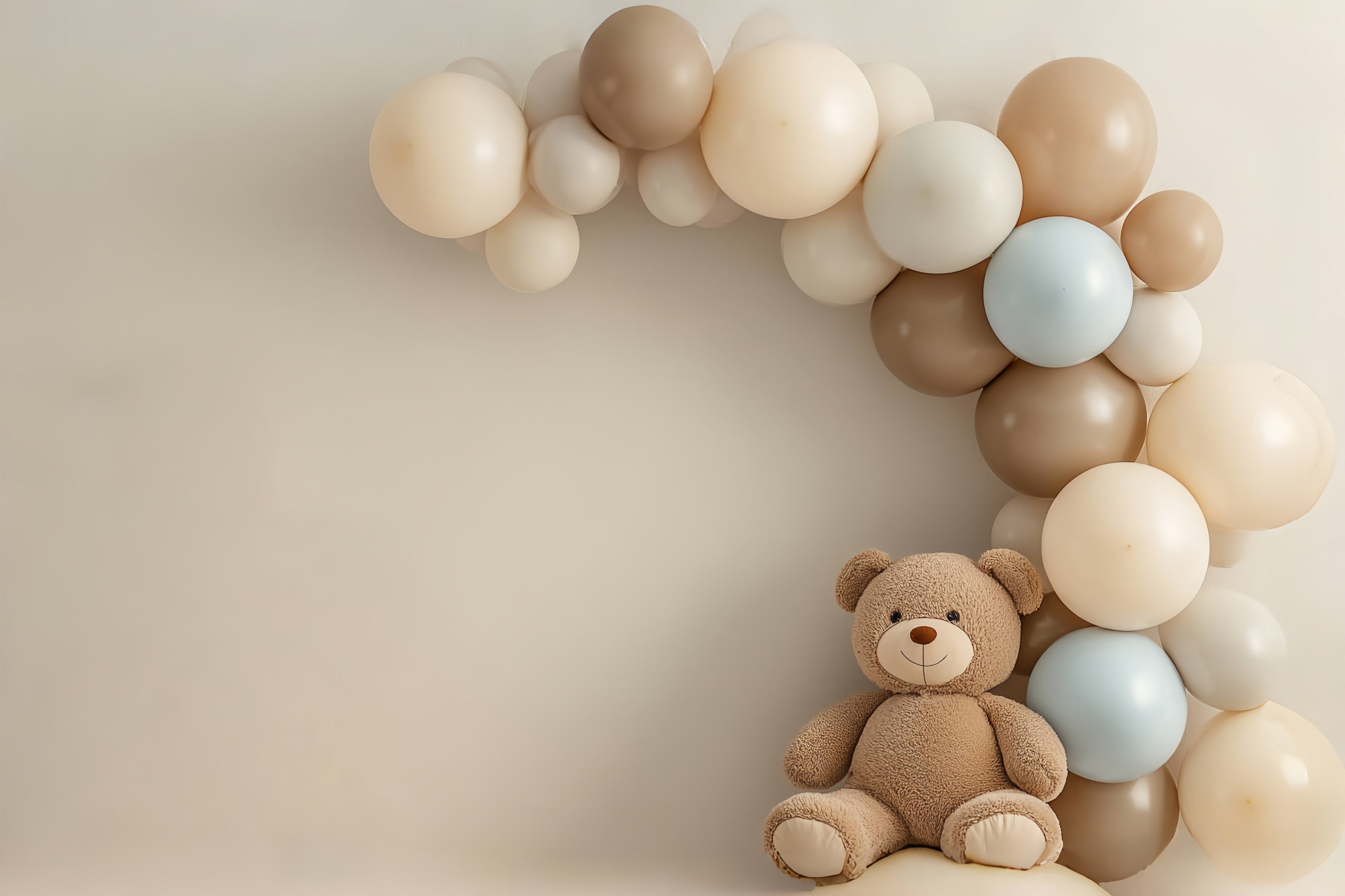 Toile de fond Cake Smash Ours Classique et Ballons CSH6-327